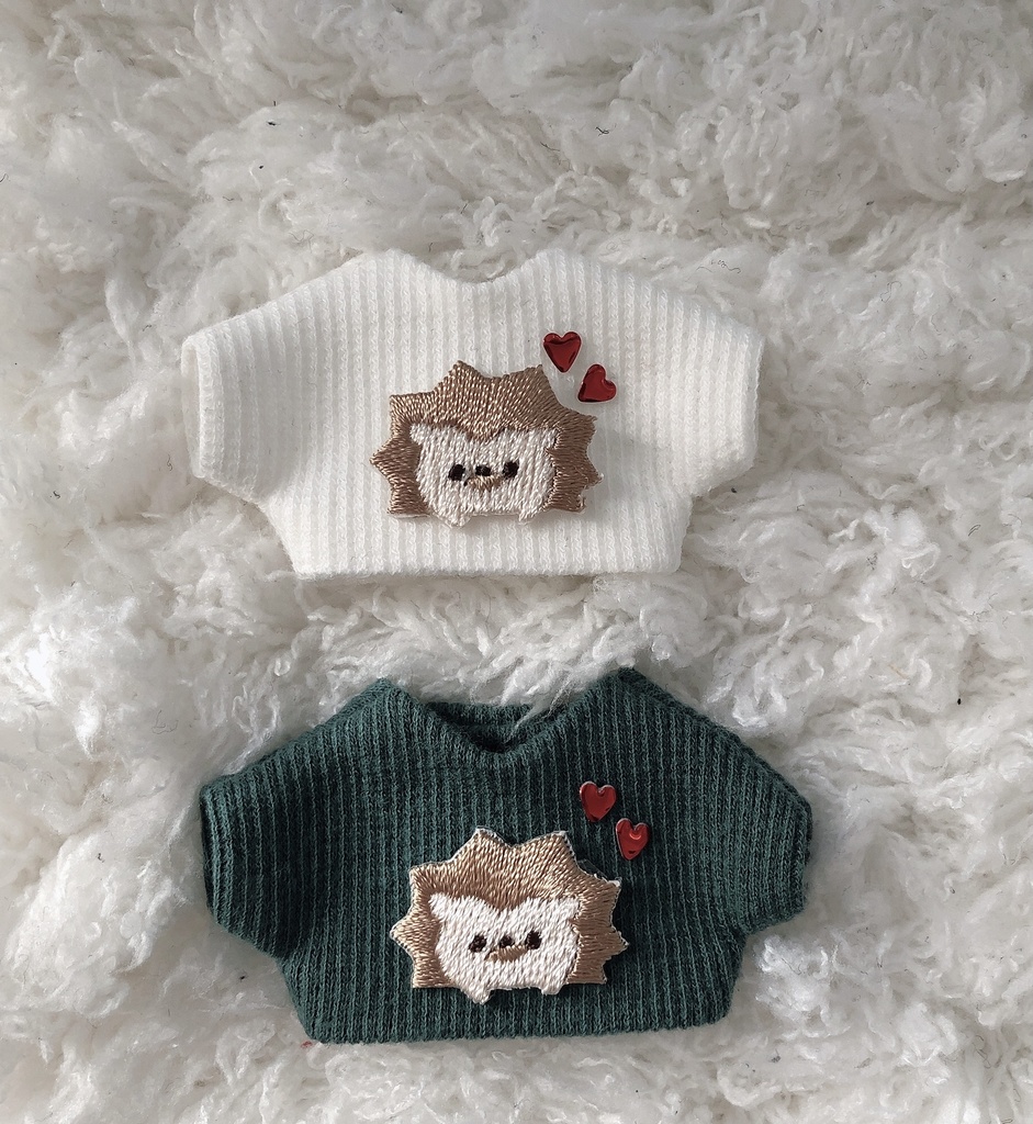 ハリネズミのリブニット