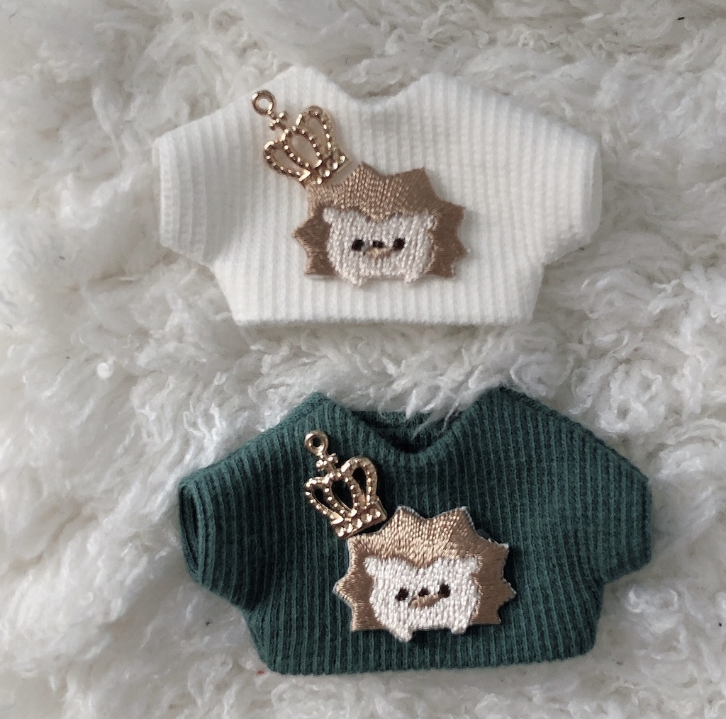 ハリネズミのリブニット