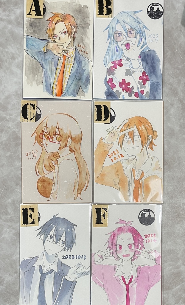 ポストカードサイズ原画