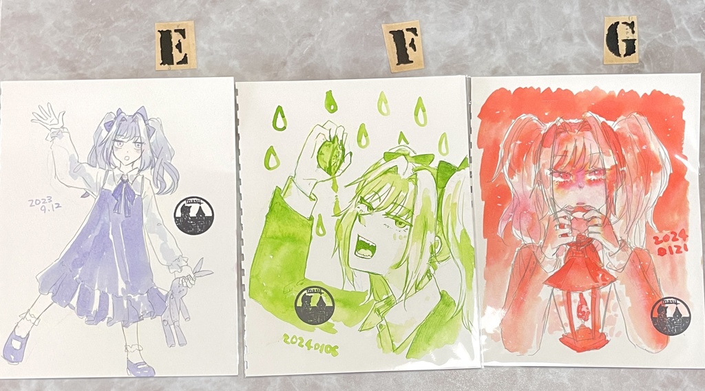 A5,F0サイズ イラスト 原画