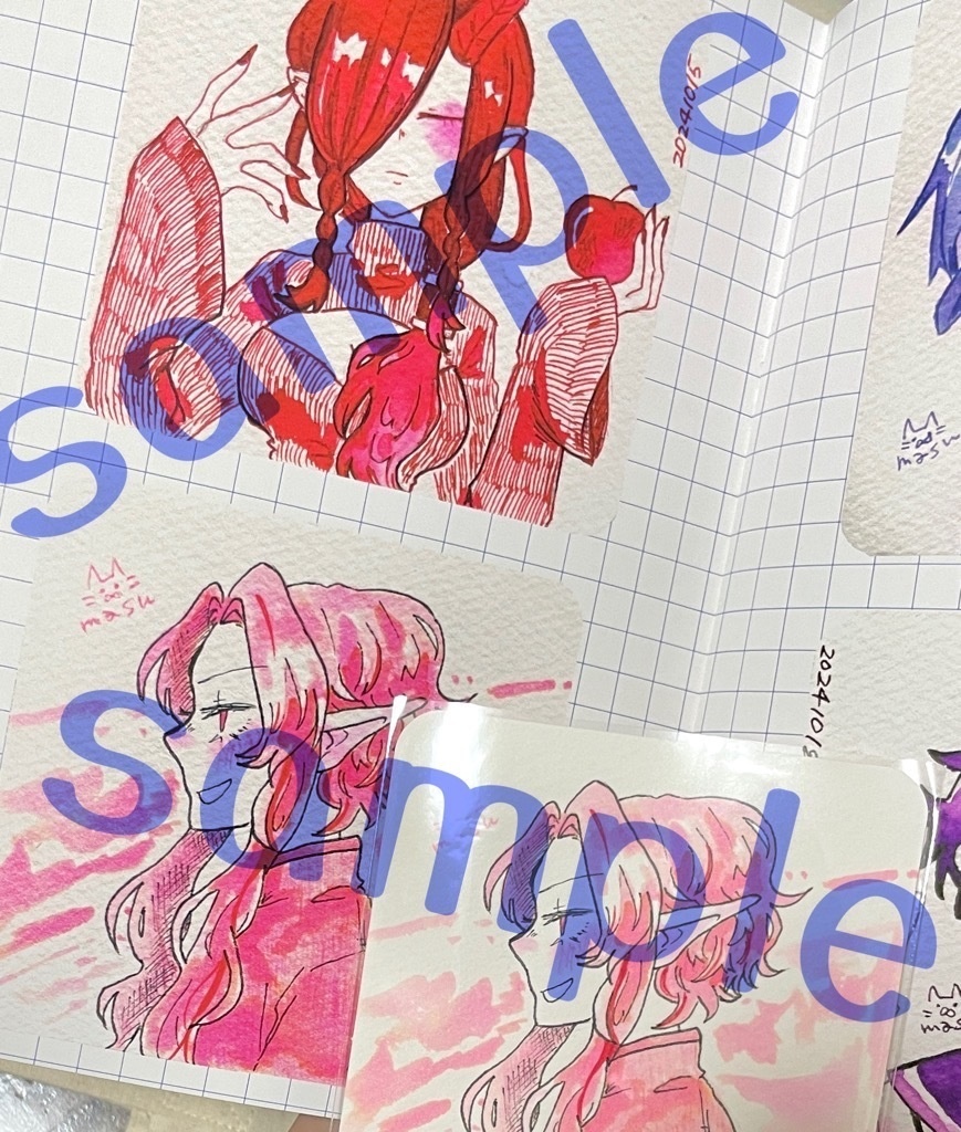 イラスト集『Inktober2024 ~unnamed~』+描き下ろし原画