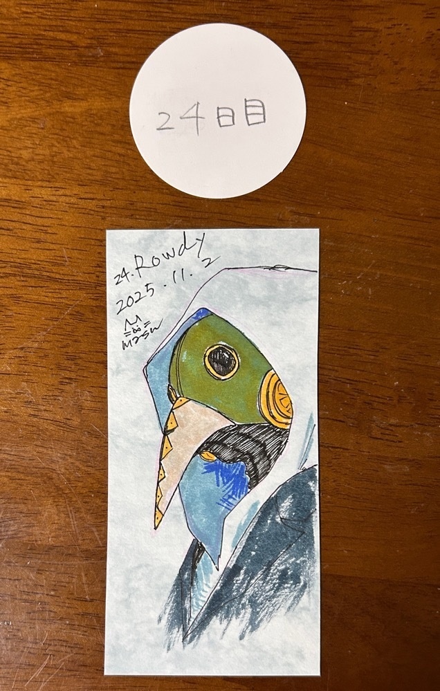 Inktober2025 原画+コピー本