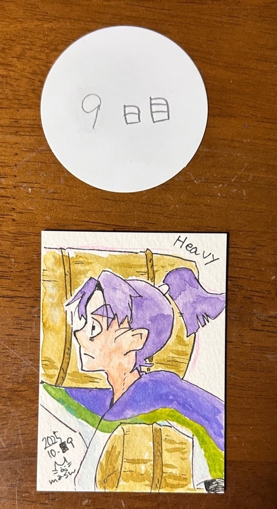 Inktober2025 原画+コピー本