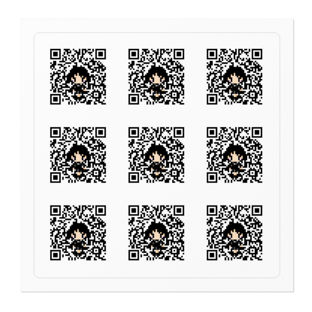 ろむあんこQRステッカー
