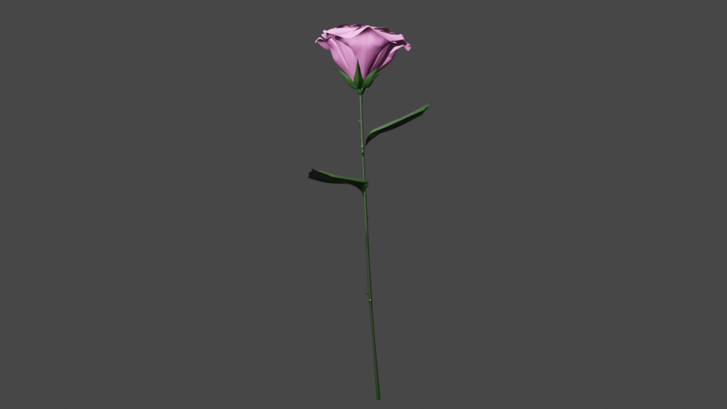 薔薇 3Dモデル