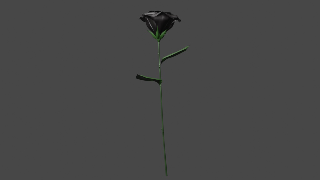 薔薇 3Dモデル