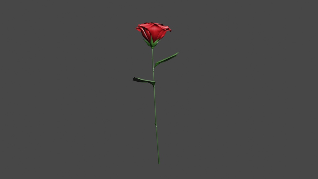 薔薇 3Dモデル