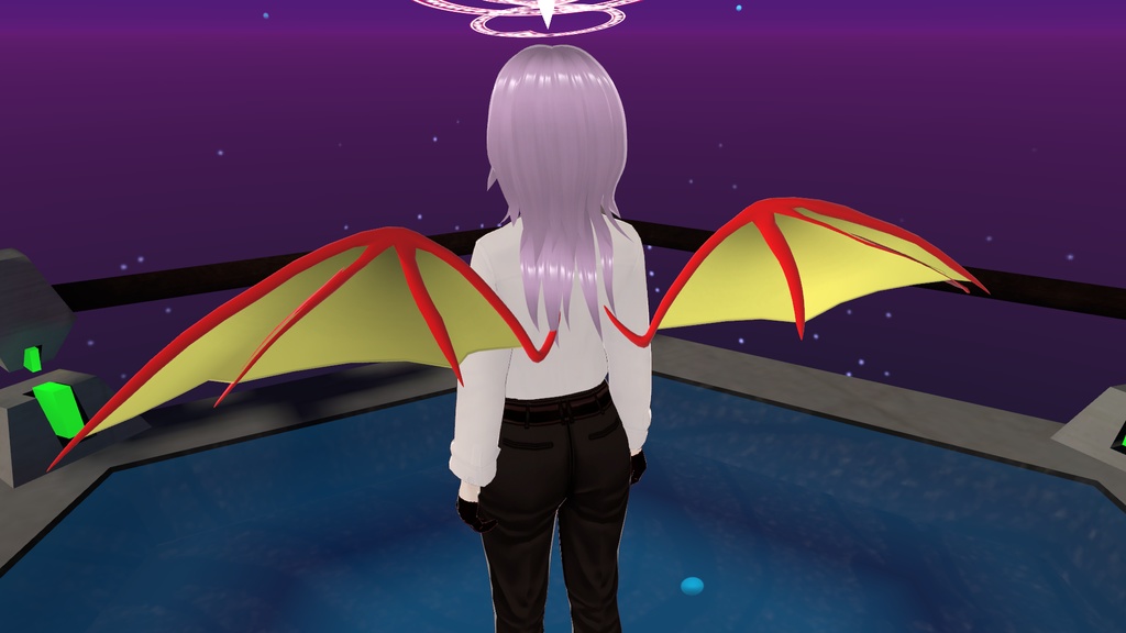 コウモリの羽の3Dモデル