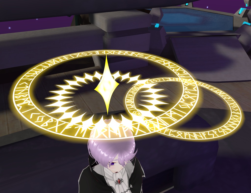 魔法陣型天使の輪ver2! 3Dモデル