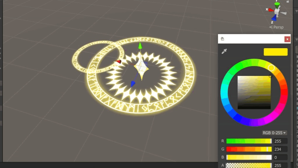 魔法陣型天使の輪ver2! 3Dモデル