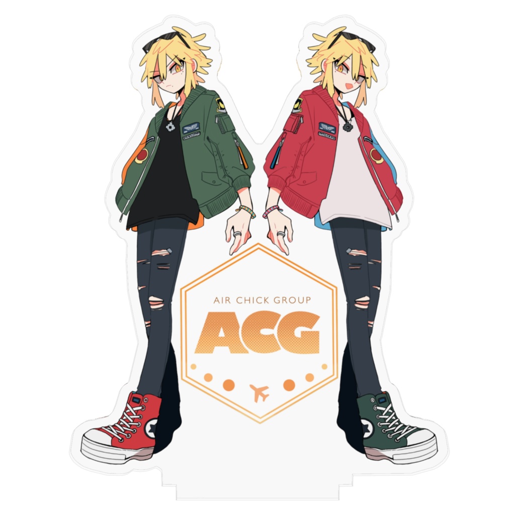 五羽と二羽のアクスタ