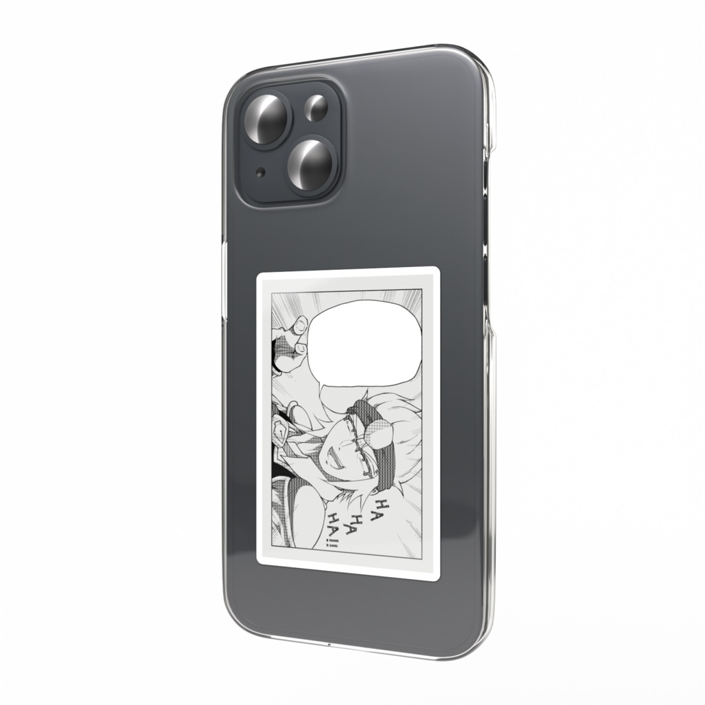 吹き出しぶち抜きステッカー