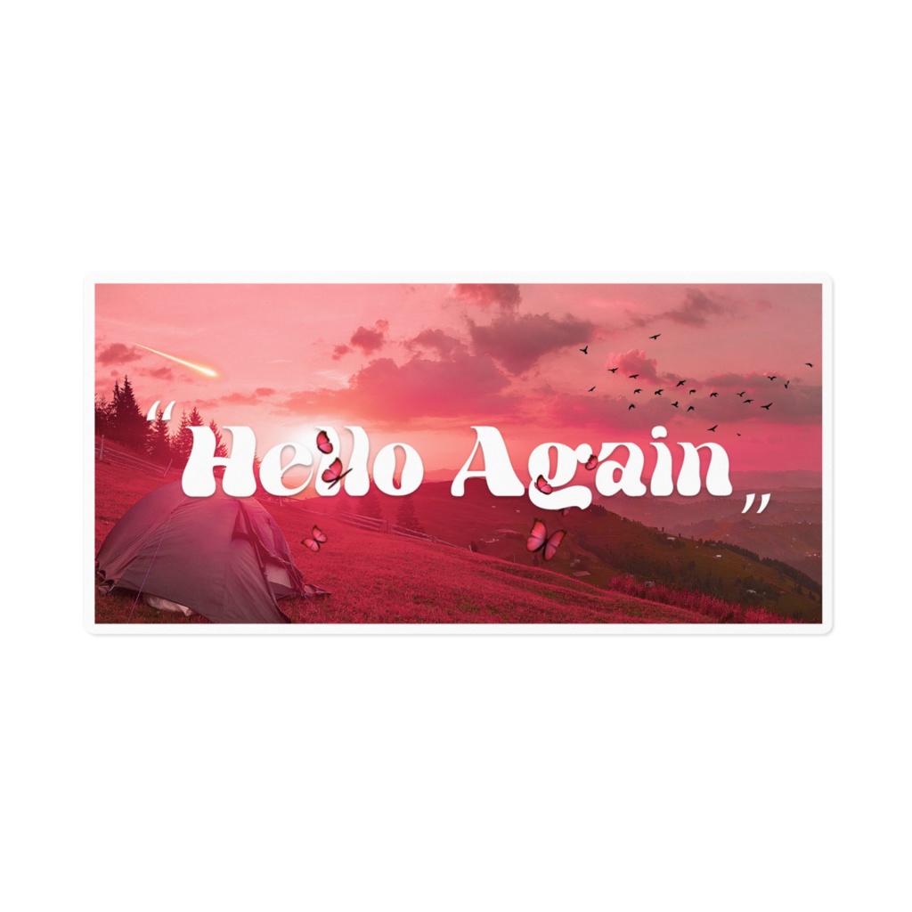 "Hello Again" オリジナルグラフィックステッカー