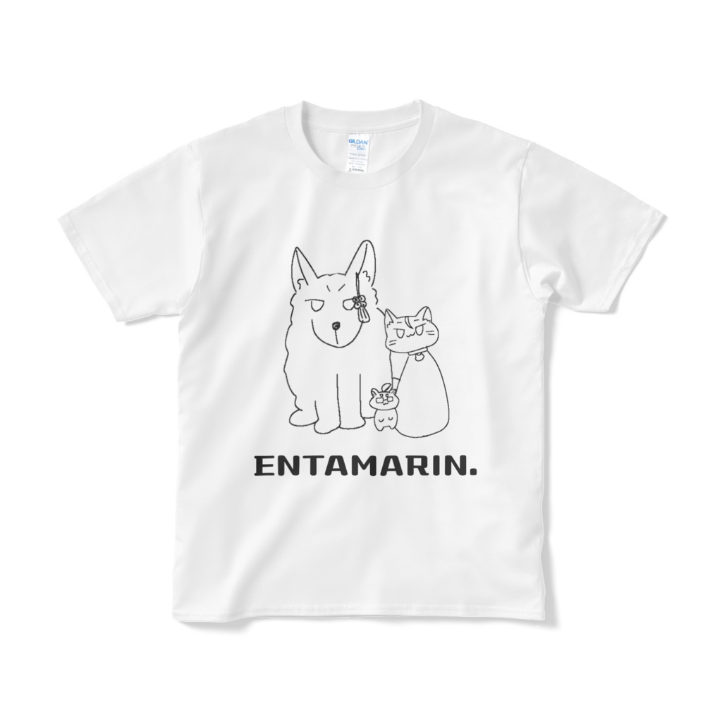 【えんたまりん】ゆるもちTシャツ！ 白/黒