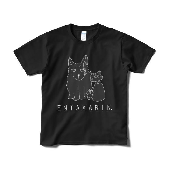 【えんたまりん】ゆるもちTシャツ! 白/黒