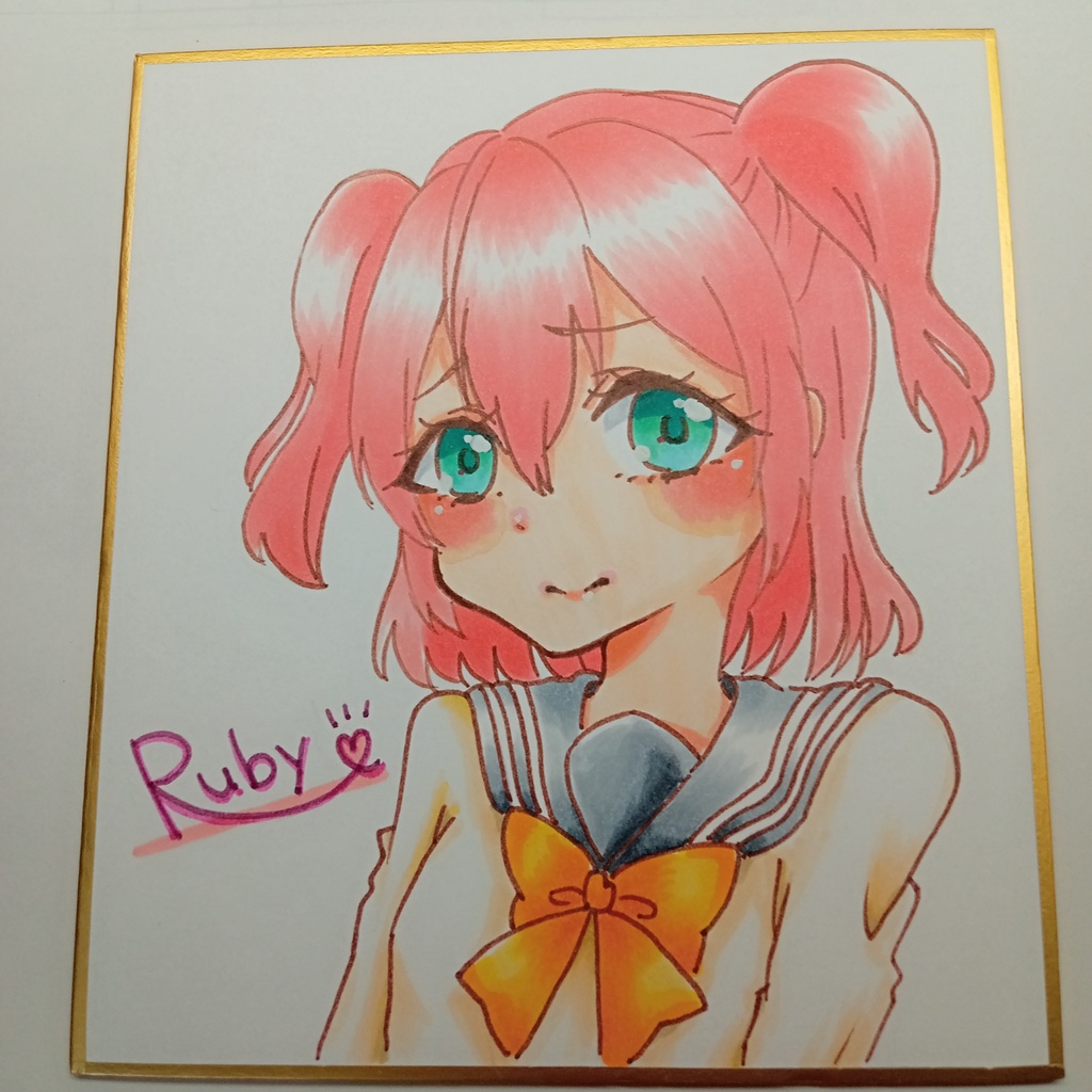 ラブライブサンシャイン！黒澤ルビィミニ色紙