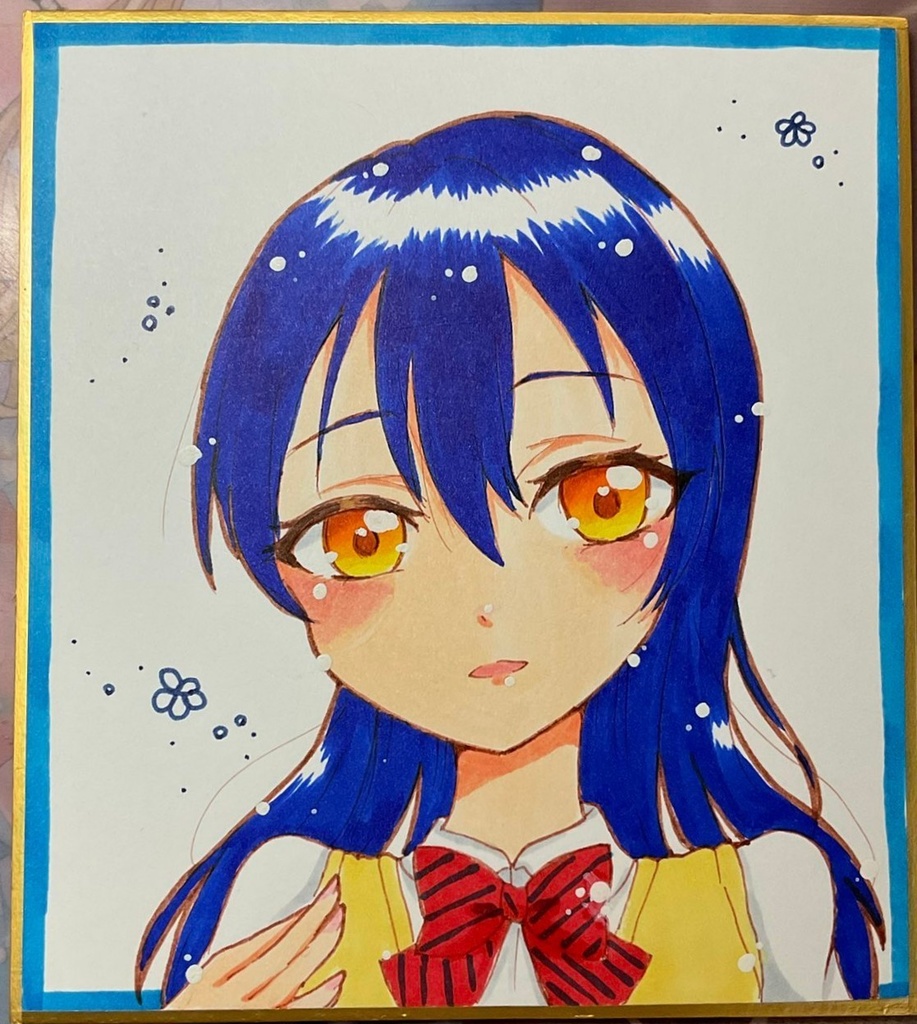 ラブライブ！園田海未　ミニ色紙