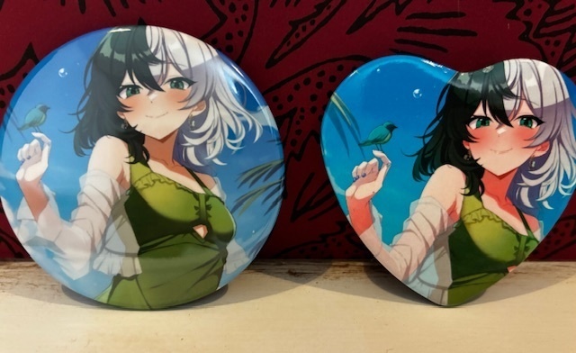 夏の斧塚リント:缶バッジ