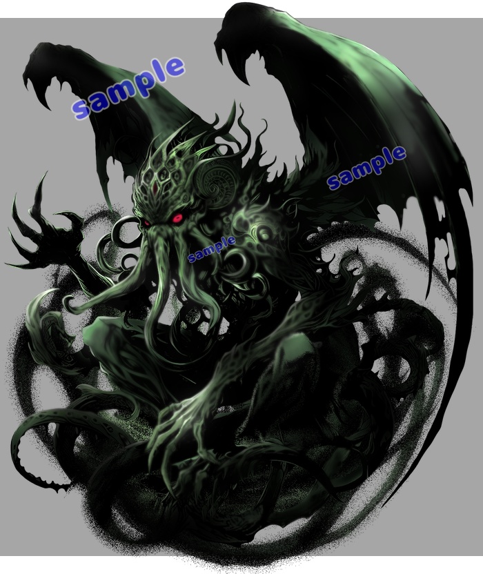 クトゥルフ神話×カリグラフィーアートパネル　クトゥルフ Amazon.co.jp: クトゥルフ神話 Cthulhu アートデリ ポスター