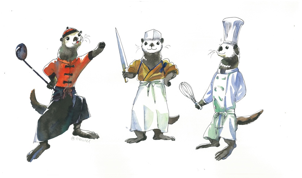 ラッコのコックさんズ マスキングテープ