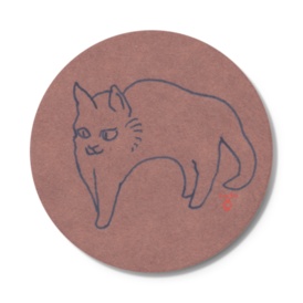 見切れていた猫ちゃん コースター