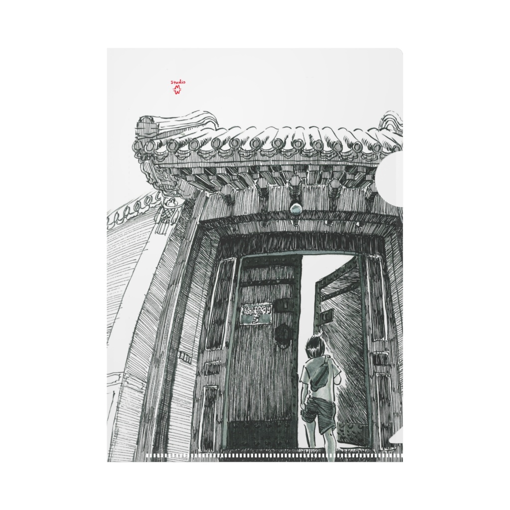 漫画の一コマクリアファイル