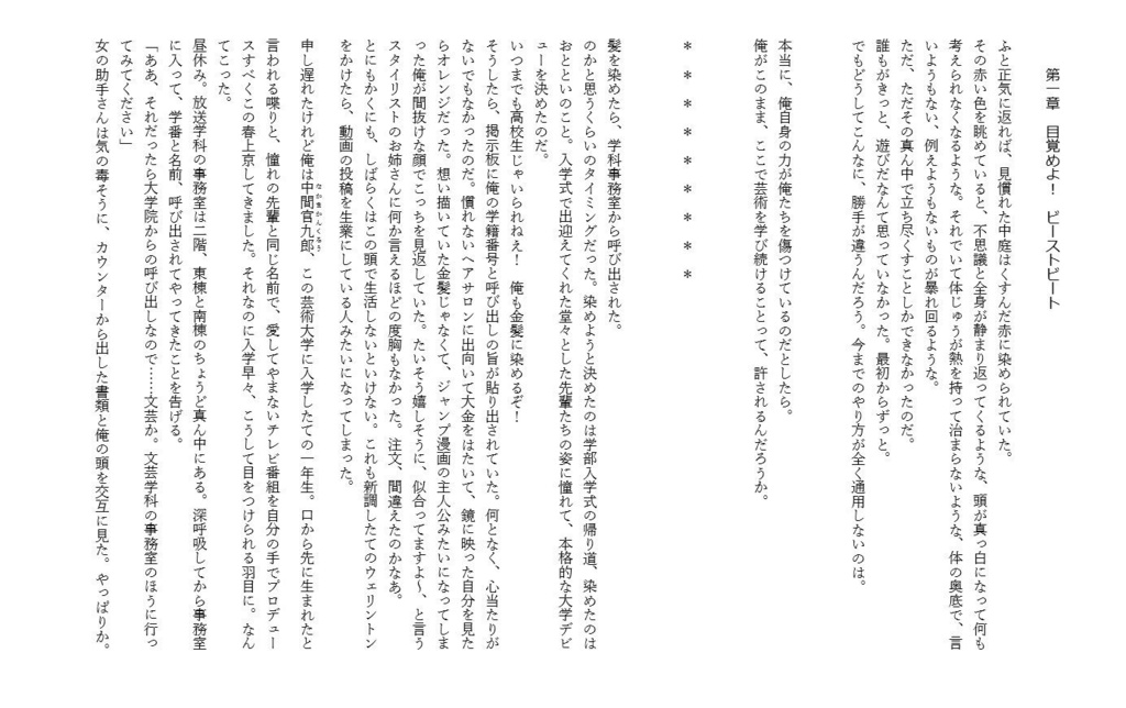 藝術戦隊ストレンジメイト(小説本)