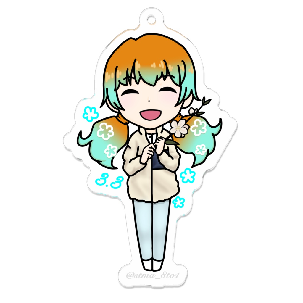 藝術戦隊ストレンジメイト-flos nomen- ミニキャラアクリルキーホルダーみみ