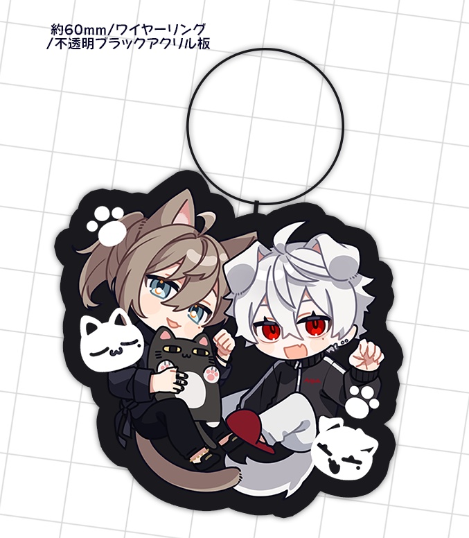 くろにゃんアクリルキーホルダー