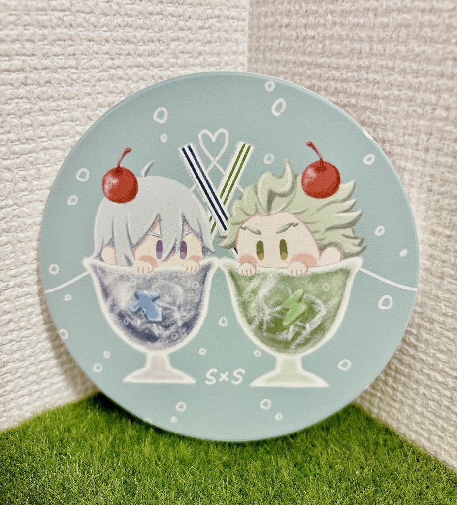 クリームソーダコースター