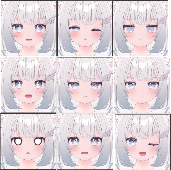 Chiffon 基本表情アニメーション