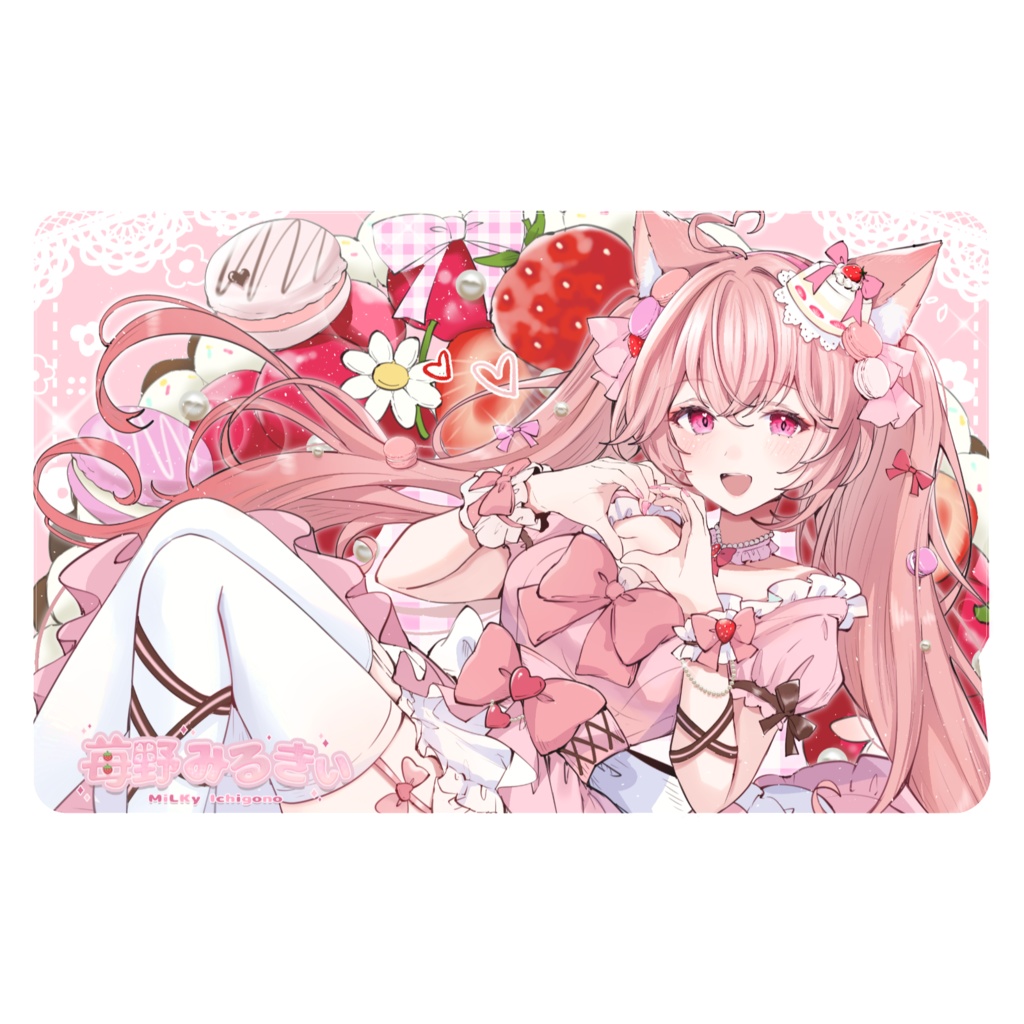 苺野みるきぃ🍓デビューコレクション🥛のICカードステッカー🎀（２枚セット）