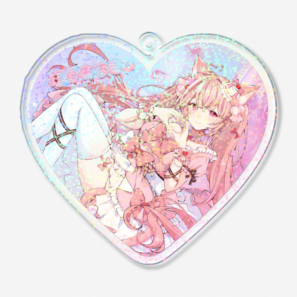 苺野みるきぃ🍓　キラキラアクキー✨ 70x70mm