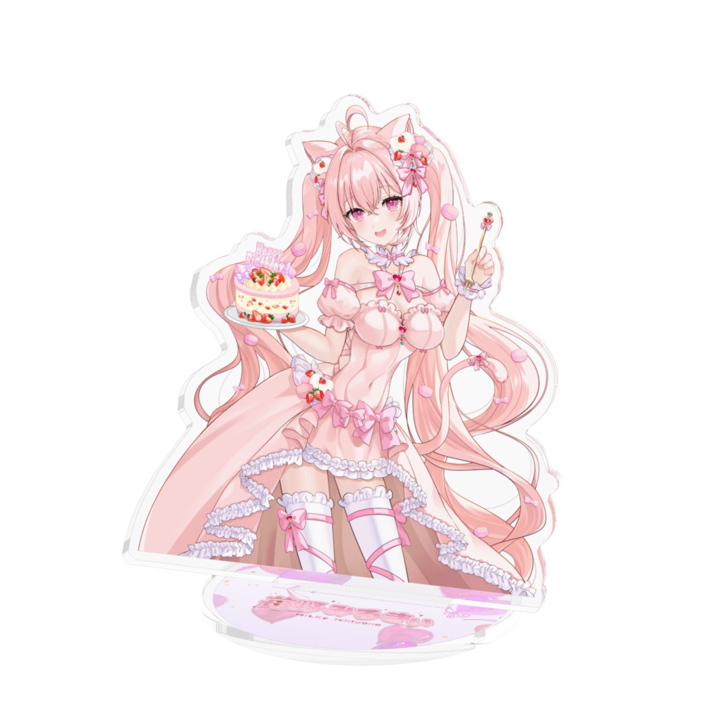 🍓苺野みるきぃ🥛生誕祭2026🍰 オリジナルグッズ アクリルフィギュア　(絵: みづ先生)