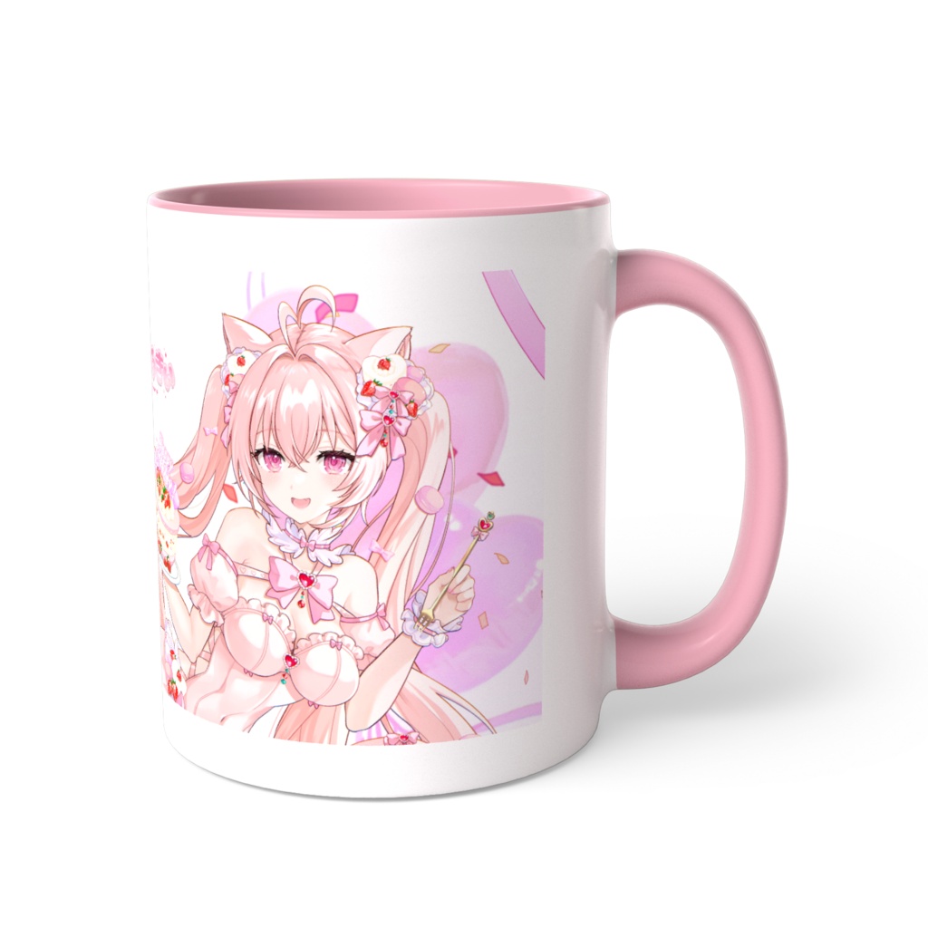 🍓苺野みるきぃ🥛生誕祭2026🍰 オリジナルグッズ マグカップ　(絵: みづ先生)