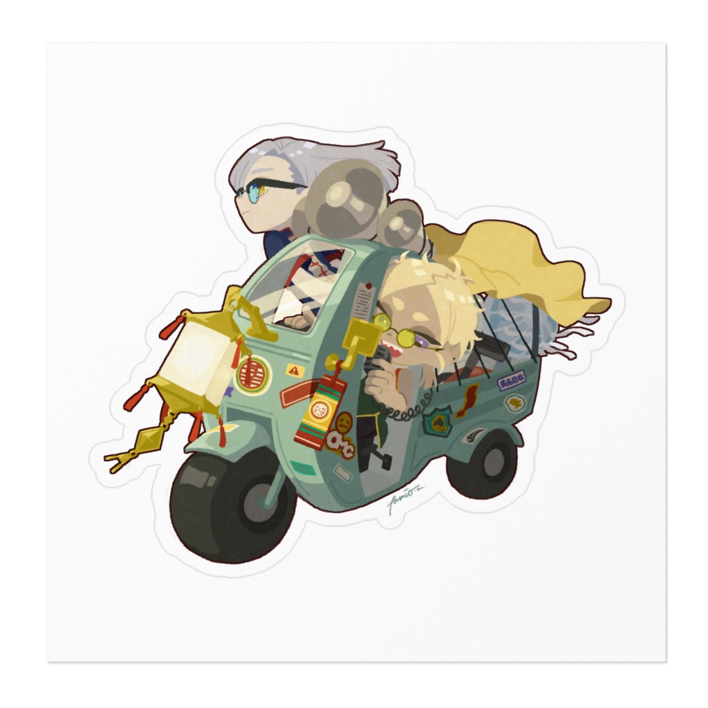 三輪ステッカー