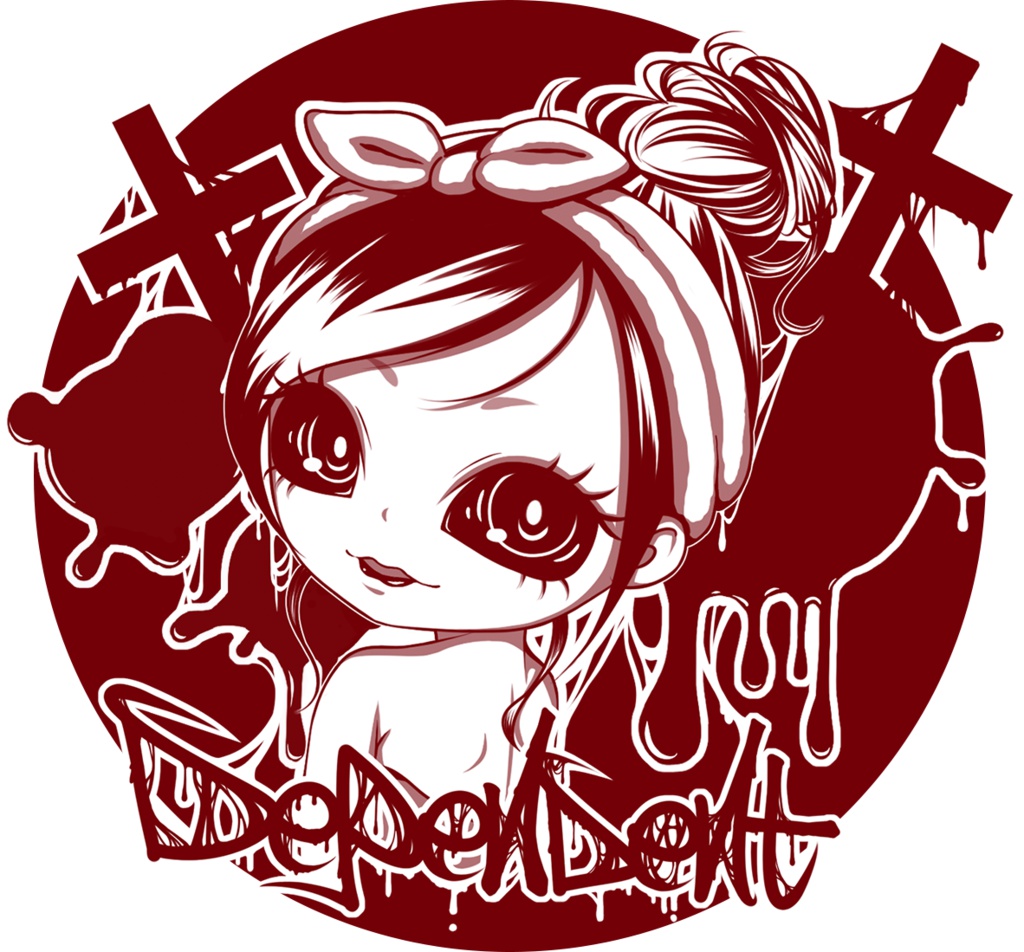 DEPENDENTロゴキーホルダー丸型