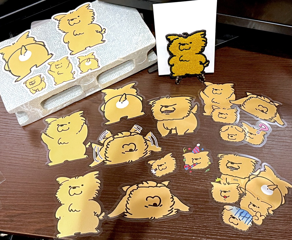 ぽやん蓄光ステッカー 第一弾