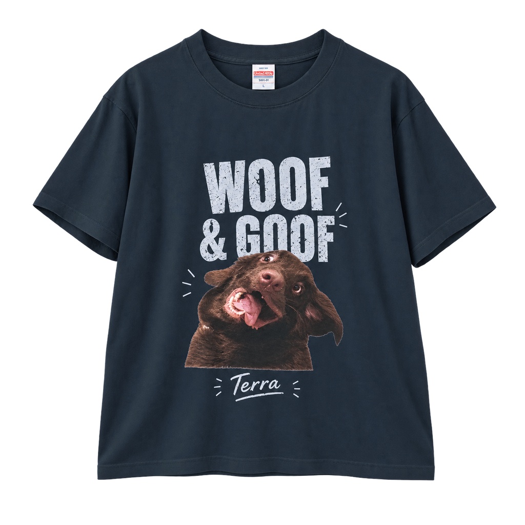 いぬTシャツ びっくり