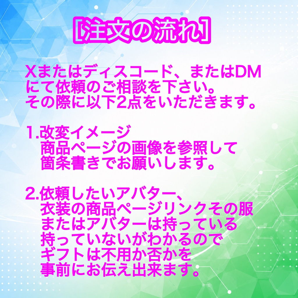 【cluster 向け VRM化 改変代行】