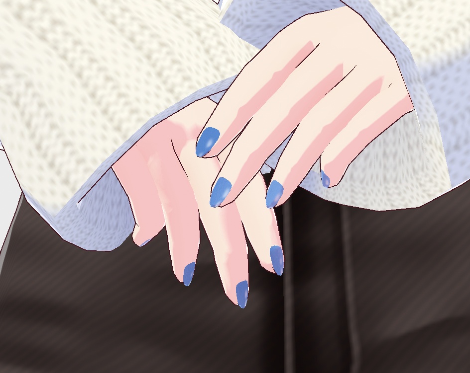 【無料】レンズ越しの景色ネイル【VRoidテクスチャ】