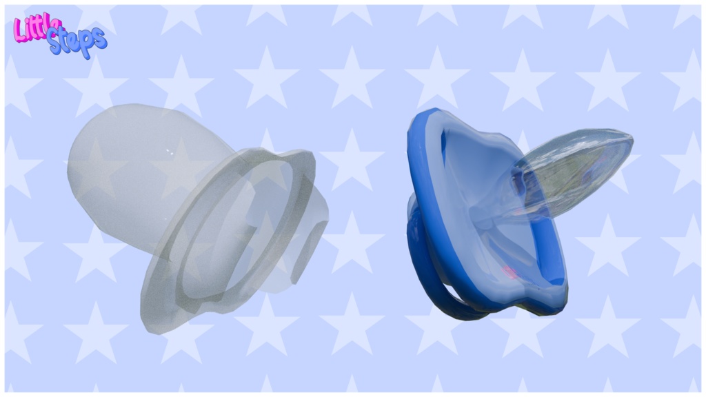 Snubby's Little Steps Pacifier (Blender/VRChat/Resonite)