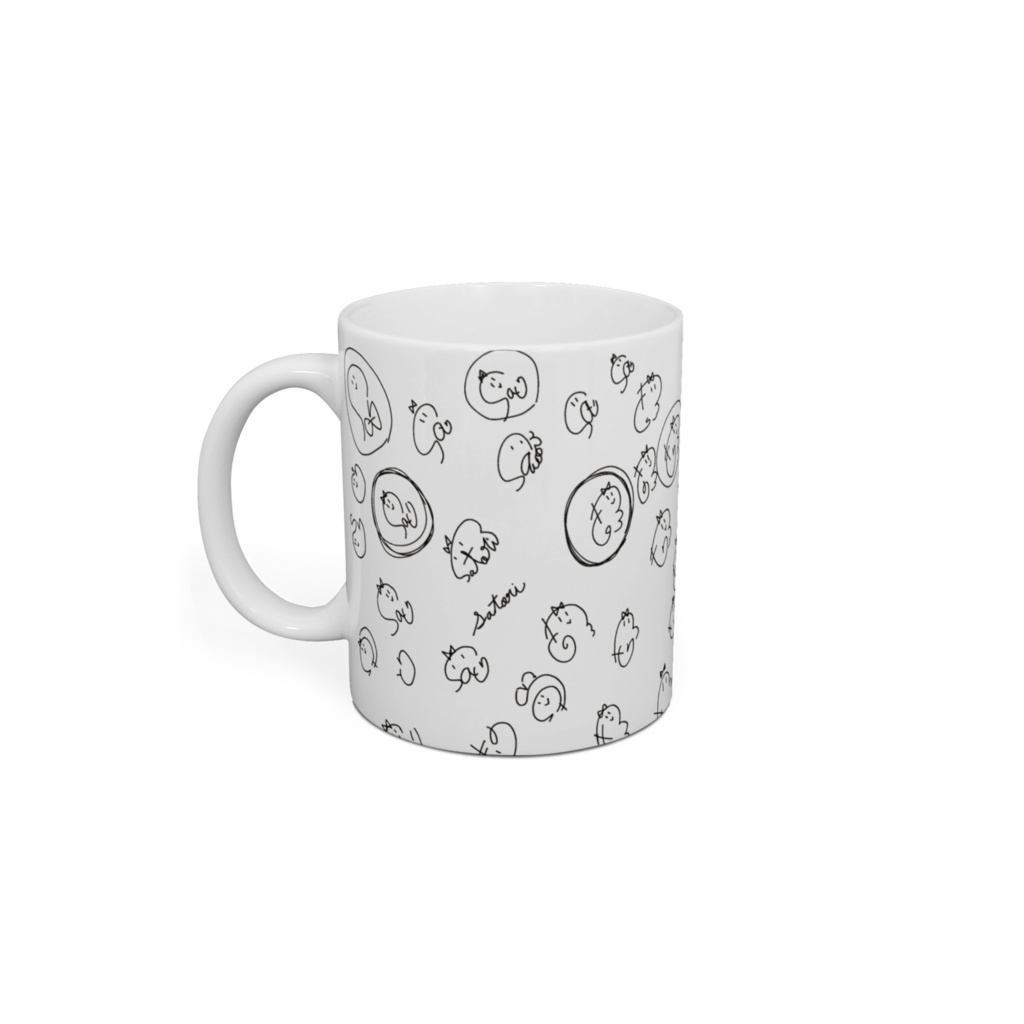 マグカップ/高細工さとりの手描きマグカップ