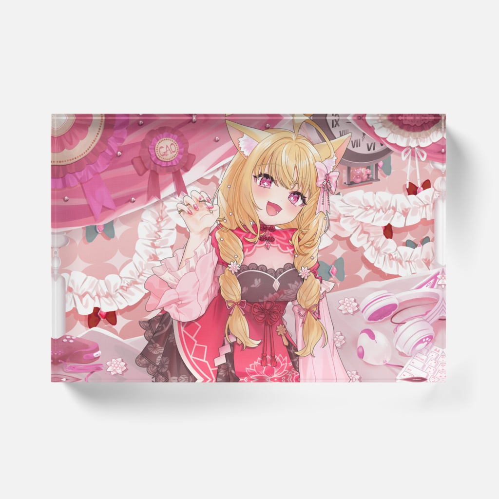 1周年記念_蓮水めなアクリルブロック