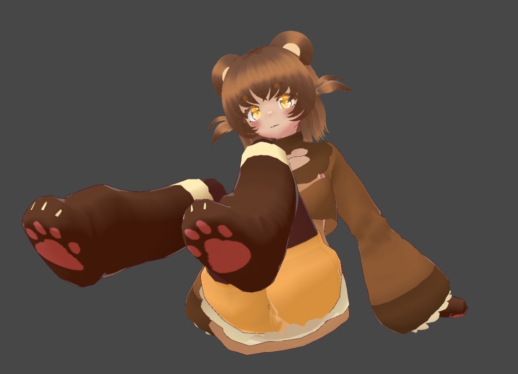 【オリジナル3Dモデル】ハニクマ #ぴちかーとの