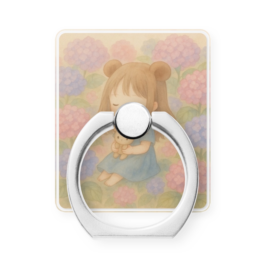 「紫陽花に癒されて」スマホリング