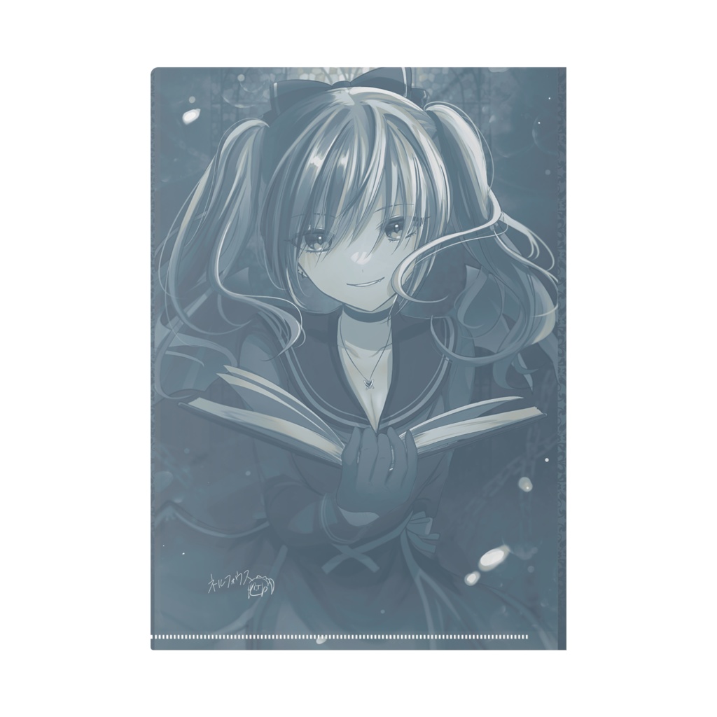 ネルフォウスと本のクリアファイル