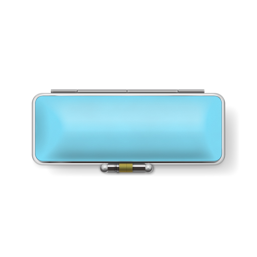 雪の結晶模様印鑑ケース