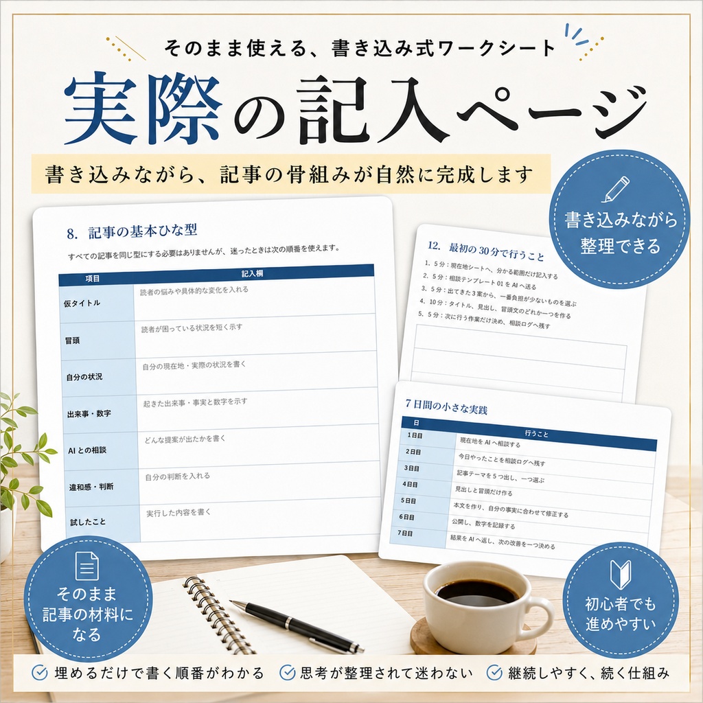 AIと相談しながら記事を作るスターターキット