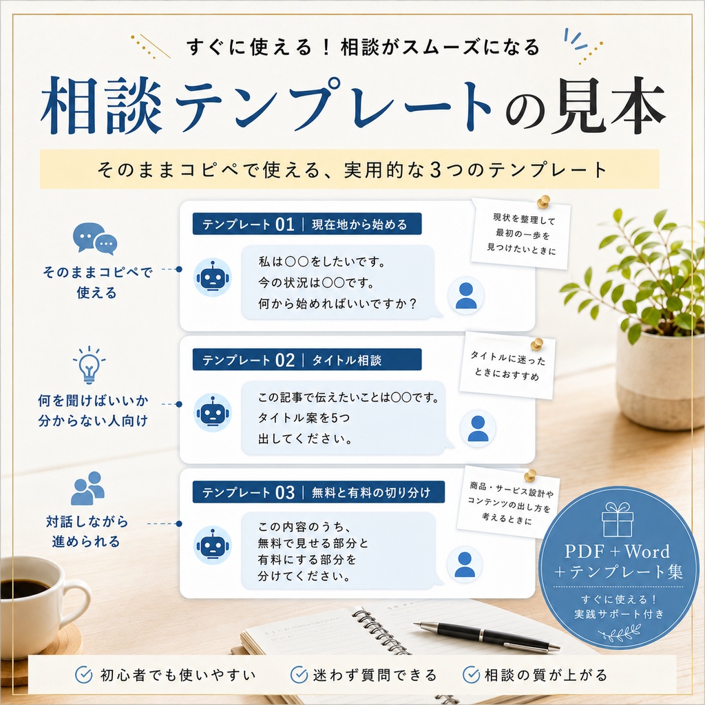 AIと相談しながら記事を作るスターターキット